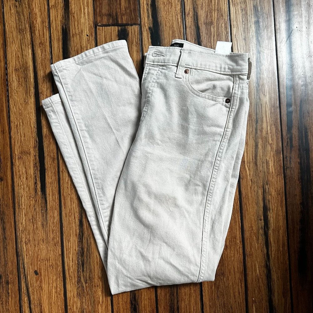 Banana Republic High Rise Straight Ankle Khaki Jean